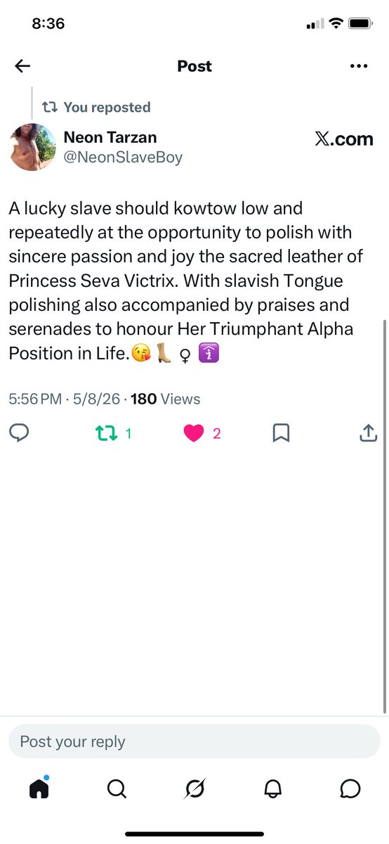 PrincessSeva's tweet photo. The winner of the 
Compliments Contest is:
@NeonSlaveBoy 

Congratulations! you are very adroit with words &amp; in lifting up &amp; honoring Superior Females. your efforts do not go unrecognized. I thank you for your service &amp; Great job! https://t.co/obJNz08Rhy
