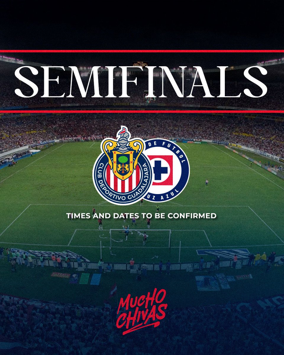 ChivasEN_'s tweet photo. 🇫🇷 RIVAL CONFIRMED FOR THE SFs! 🔜

👊🏼 VAMOS POR ESA FINAL, CHIVAHERMANOS! 🫡 https://t.co/0I3trR1GzK