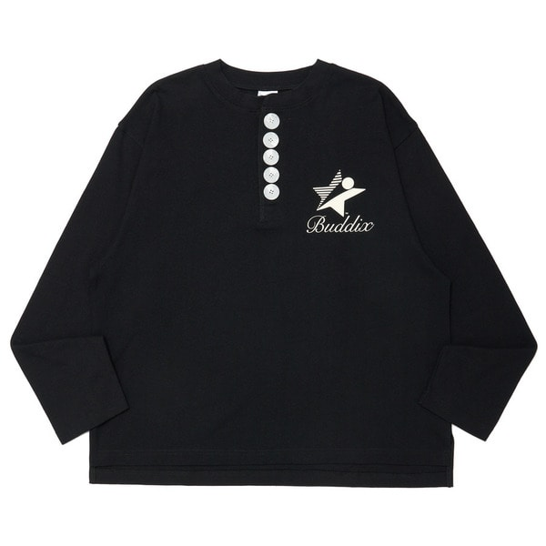 【新品】Buddix Henry Neck Big Tee Mサイズ buddix】 □ITEM LINE-UP BIG BUTTON HENRY LS TEE PRICE：¥9,900 tax