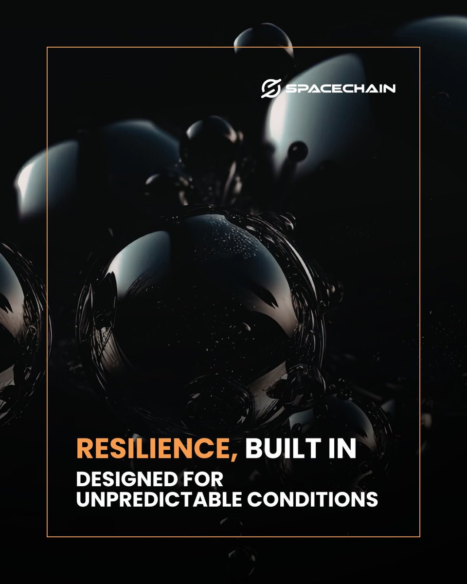 SpaceChain's tweet photo. Resilience is tested when conditions are least predictable. SpaceChain focuses on technologies that support continuity, strengthen security, and reduce reliance on vulnerable single-layer systems.

In critical moments, resilience becomes the real differentiator.

👉 Learn more at https://t.co/K4iq7bM4NF

#spacechain #spacesecurity #resilience #infrastructure