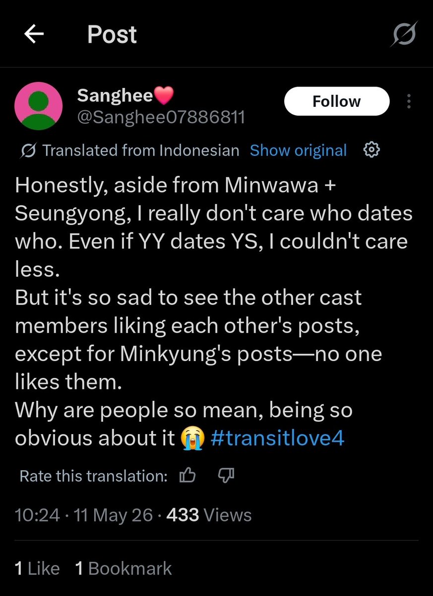 nevrnnding's tweet photo. Now they’re attacking the entire cast just because they didn’t like their fave’s post. Do you guys seriously need validation that badly? #TransitLove4 https://t.co/fnon5qp8Z3