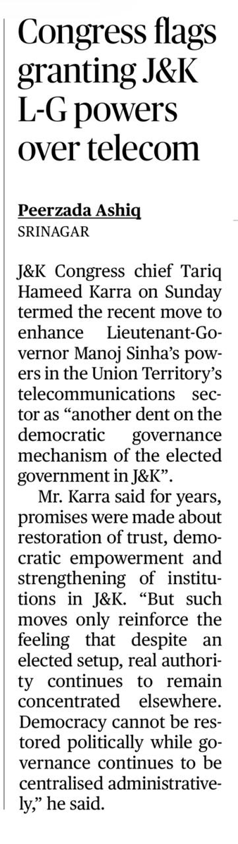 An unelected LG in J&amp;K usurps even more powers, but a more dangerous and violent Manipur boasts of an incompetent BJP state govt with full powers. So much for national interest and quality governance.