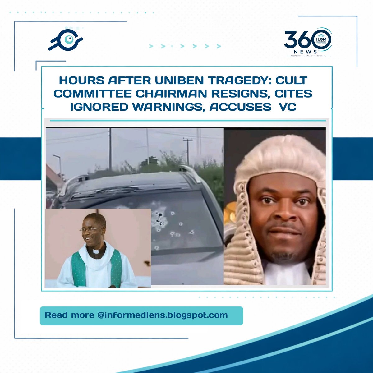 informedlens's tweet photo. A man was shot dead at the UNIBEN main gate today. Hours later, the university's anti-cult committee chairman resigned, revealing he warned the VC before the killing. After the shooting, the VC allegedly threatened him to delete the evidence. He refused.

#UNIBEN #BeninCity https://t.co/oeWdm1gQBp