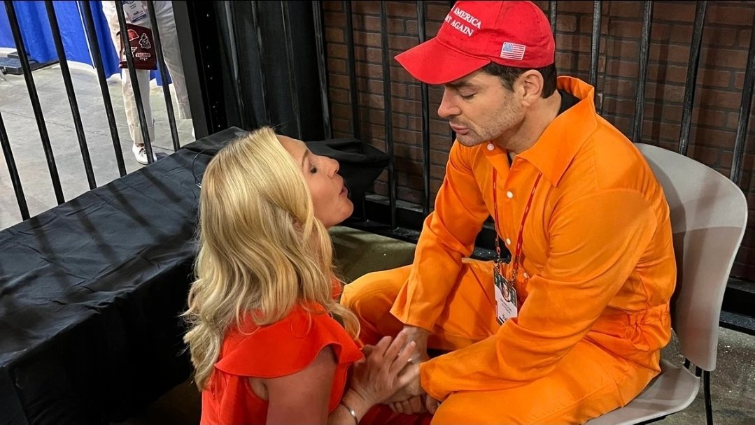 Remember when Marjorie Taylor Greene prayed over J6 terrorist Brandon Straka while he sat in a fake jail cell at CPAC? Because i think certain people on this app forgot about this.