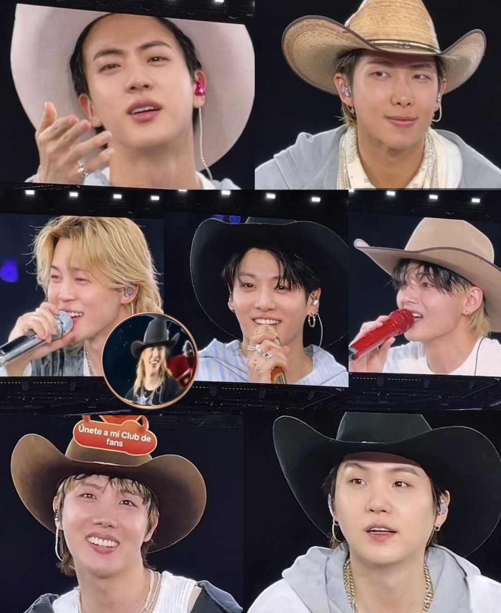 7 COWBOY HATS FOR 7 BTS MEMBERS TODAY 🥹🇲🇽

THANK YOU BTS, THANK YOU MEXICO, THANK YOU TIKTOK 💜