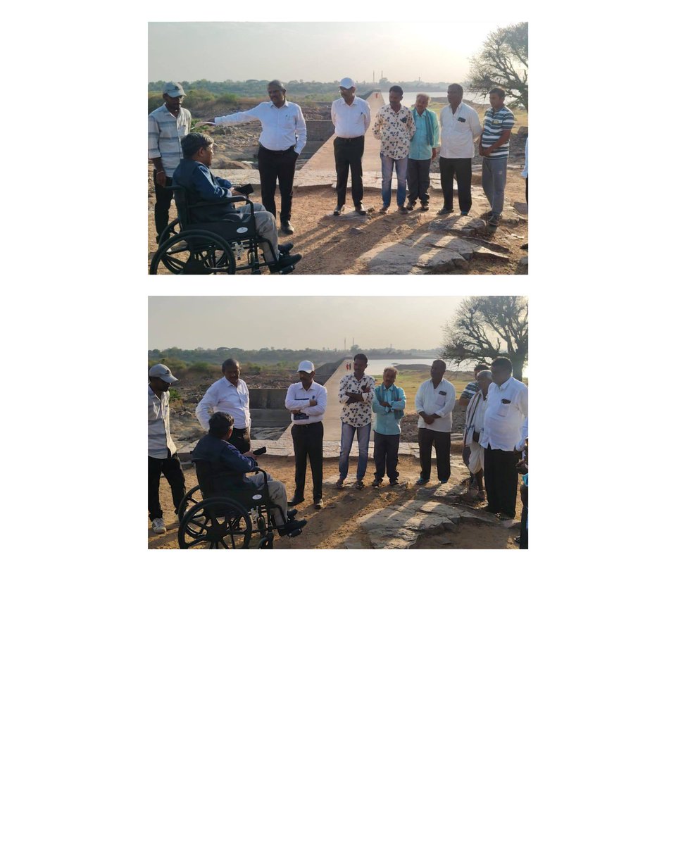 Shri .P. Dorje Gyamba, Chairman GRMB visited Pocharam Medium Irrigation Project with I &amp; CAD Officials of Telangana State and interacted with command area farmers.