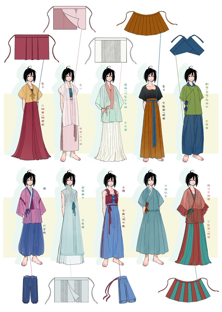 lio28837778's tweet photo. 各种汉服下装 https://t.co/itzQ7TNKGG