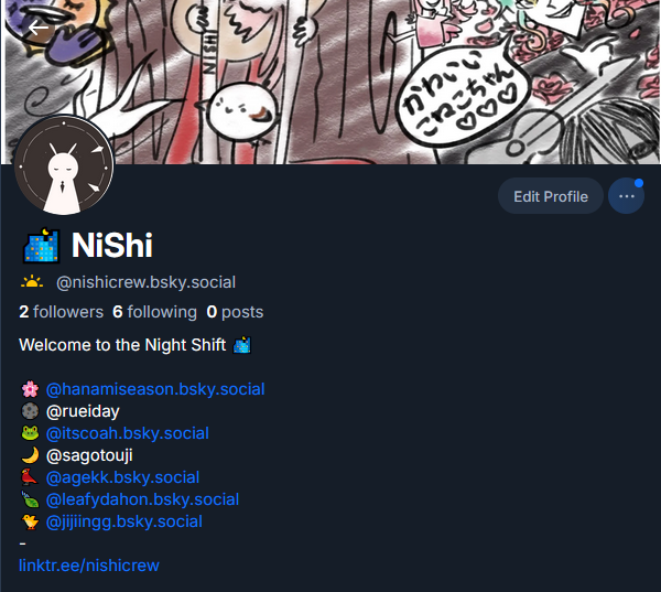 nishicrew's tweet photo. We finally made a bsky account! We'll be  updating over here more so pls follow us for more content (˵ •̀ ᴗ - ˵ ) ✧

#NiShi #vtuber #youtaite https://t.co/Au1s2Q72HG