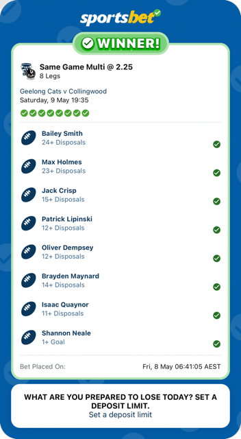 SlipsTipsHQ's tweet photo. 11 winners in 3 days ✅

🏉 NRL
🏀 NBA
🏉 AFL
Big week for the community 💰 https://t.co/qEiMUwKBmG