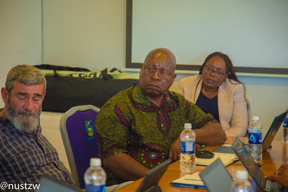 nustzim's tweet photo. WFP representatives Scott Ronchini and Adiaenmichelle Dokora today paid a courtesy visit to the VC’s Office to strengthen collaboration on resilience, research, and sustainable development. #WFP #ChooseNUST #studyatNUST https://t.co/ePHFu1O6B8