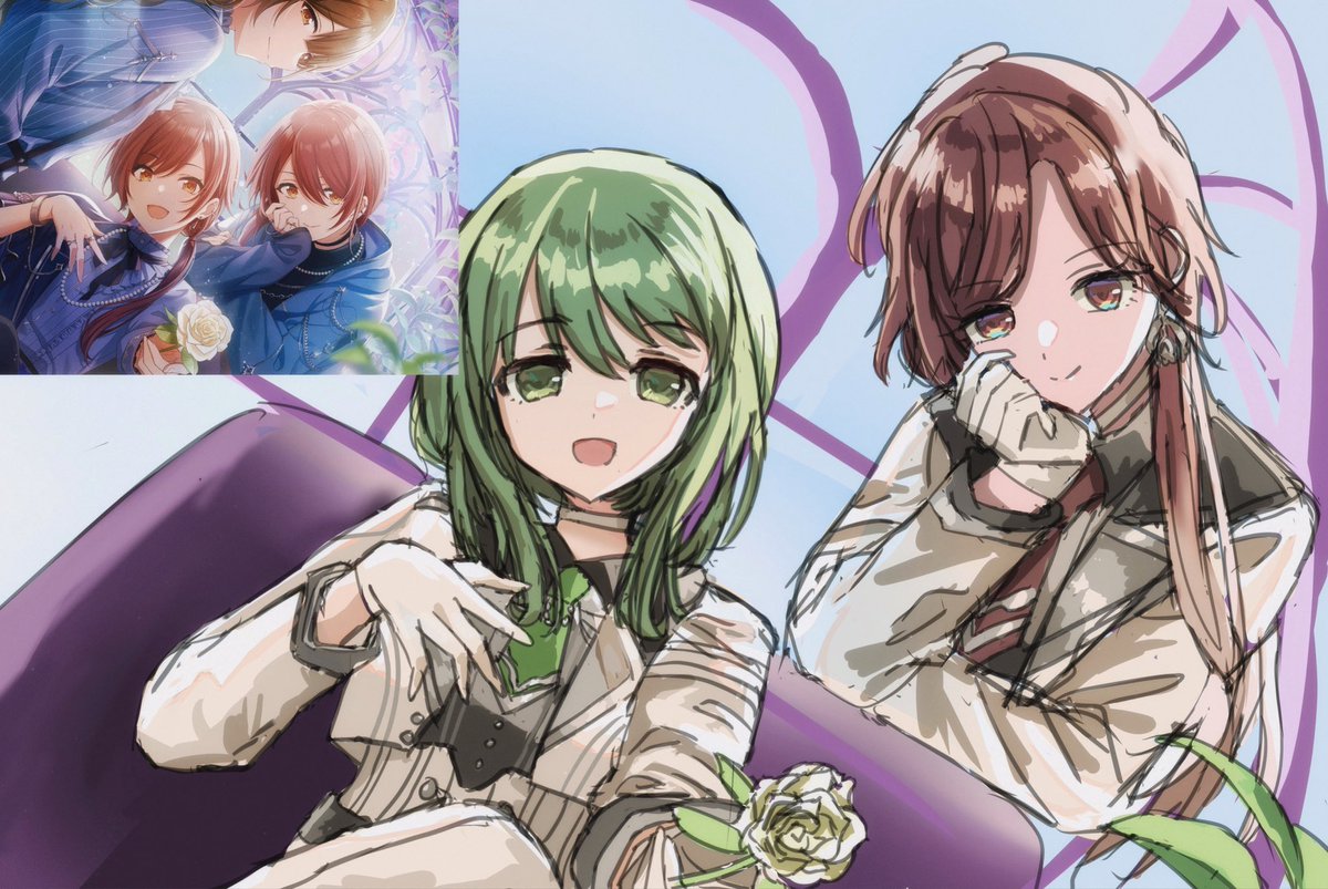 シャニマス #七草にちか #緋田美琴 何かしらの絵のパロディー