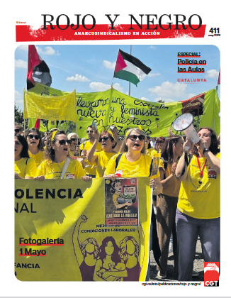RojoyNegro_CGT's tweet photo. Número de mayo de #PeriódicoRojoyNegro: 1º de Mayo, La Digitalizadora, Al Lío, huelga 0-3, especial policía en las aulas, Addenda y mucho más... ❤️🖤PDF y web▶️https://t.co/MAr3xqGG6E https://t.co/ozIFxEPnKC