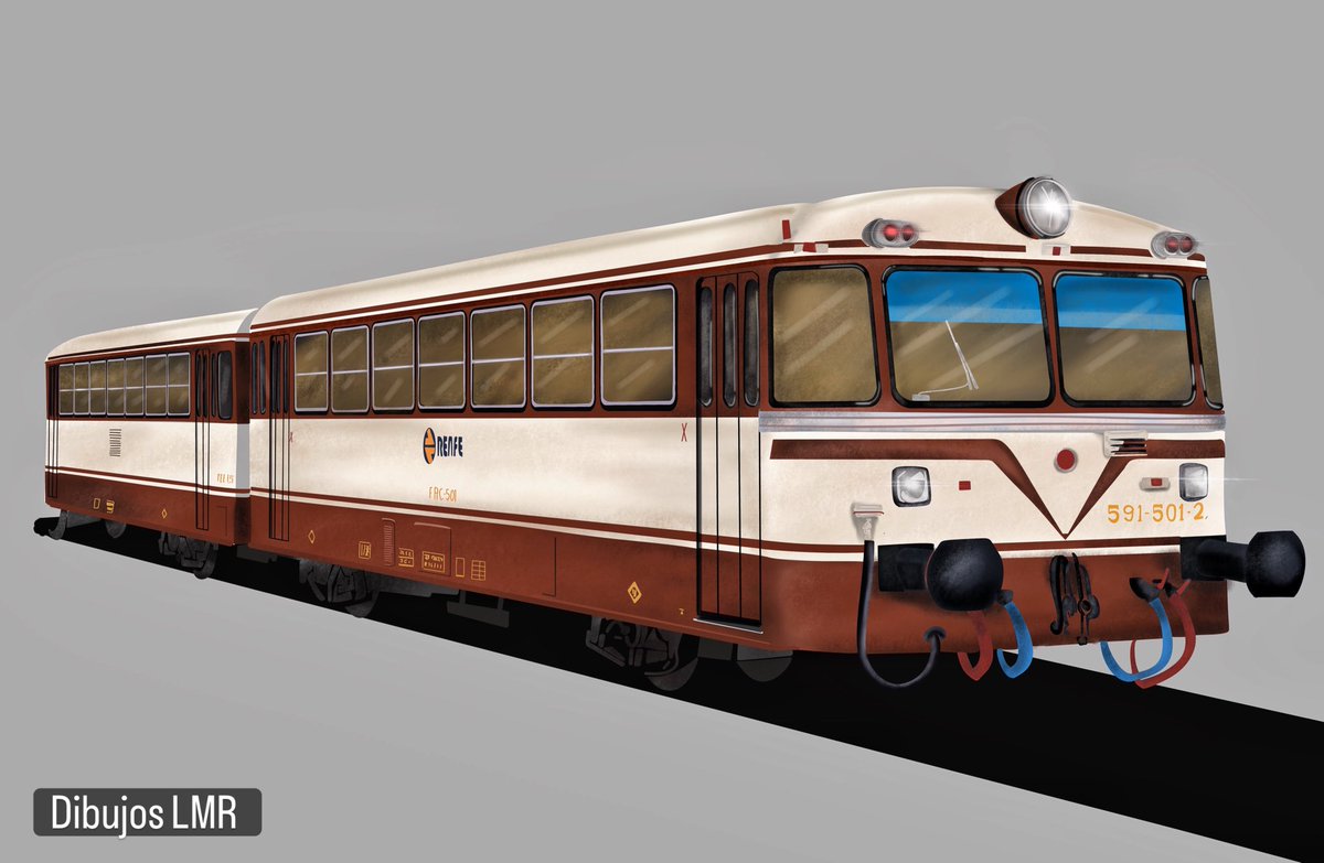 lidiamreyes114's tweet photo. Hoy os traigo dibujo nuevo : Ferrobus S591 de @Renfe . Espero que os guste mucho 😊🥰… https://t.co/J115HVGRHs
