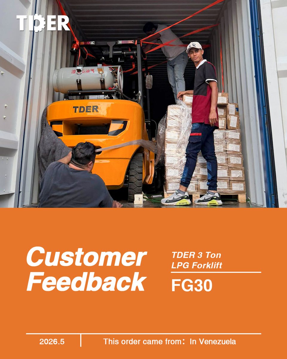 tdergroups's tweet photo. From shipment to operation, reliability matters. Our customer in #Venezuela 🇻🇪 has received the #TDER B Series FG30 LPG&amp;Gasoline #Forklift, with everything functioning properly upon arrival.

🌍https://t.co/R2b9kr8Vjx
📲+86 17346269651

#tiderchina #tider #tderstories #forklifts https://t.co/NJeRj02g2k
