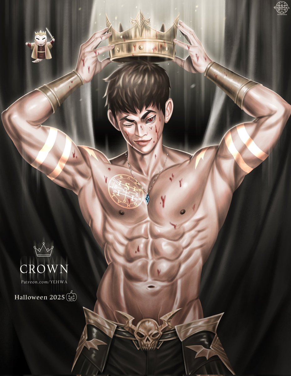 YEHWA014's tweet photo. Crown
Retouching artwork
from 2025 Halloween
์๋
ํ ๋ก์ ๊ทธ๋ฆผ ๋ฆฌํฐ์นญํ์ต๋๋ค!!
(๋๋ฒ์งธ๊ฐ ์๋
๊ทธ๋ฆผ)
#Originalcharacter #OC
#Lius https://t.co/gqrHTHQ3To