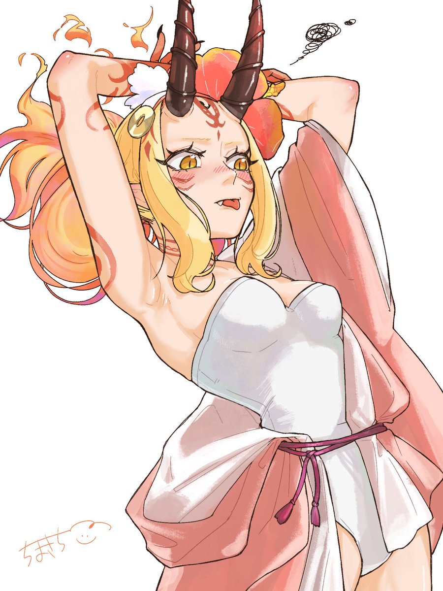 R_i_chima_22's tweet photo. 茨木ちゃんの脇見せポーズを描いてみたかっただけ https://t.co/aynuTwYQAY
