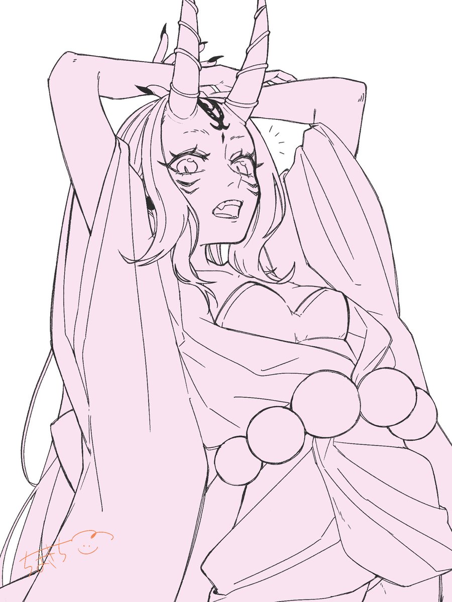 R_i_chima_22's tweet photo. 茨木ちゃんの脇見せポーズを描いてみたかっただけ https://t.co/aynuTwYQAY