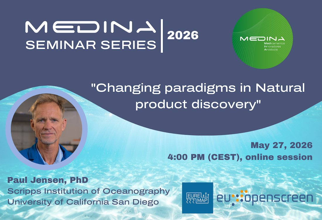SEMicrobiologia's tweet photo. “Changing paradigms in Natural product discovery”, seminario on-line de la Fundación Medina

Más información

https://t.co/rBQCQOdI6d https://t.co/Y3y48RdmYn