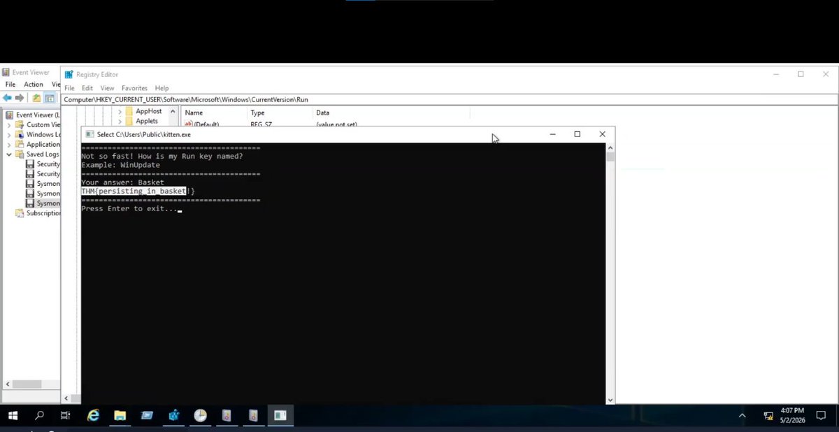 KyrianMax's tweet photo. Attackers don't name things "malware.exe". 🔍

They name it update.exe. Data Protection Service. AmazonSync. support.

Persistence detection isn't about suspicious names. It's about knowing your baseline.

Full breakdown 👇 https://t.co/b0TYtjAeIE
#SOC #BlueTeam #CyberSecurity https://t.co/WYYOfmuWmR