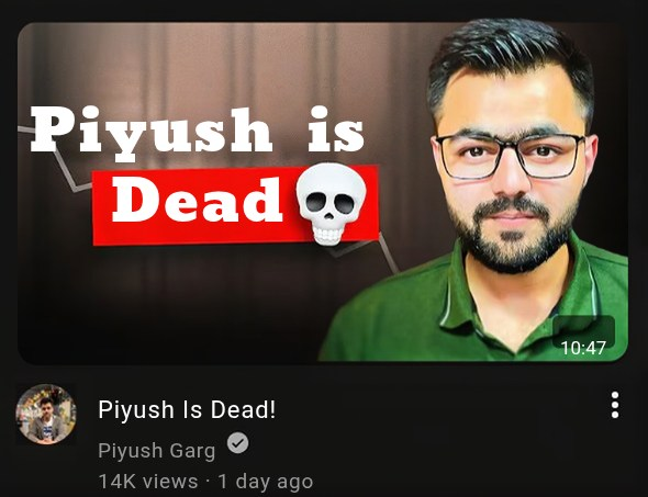 yeasin2002_dev's tweet photo. @piyushgarg_dev   Bro is  DE**AD! 😁😅😆
Context: The DEAD Series. https://t.co/UJy5WGhJg0