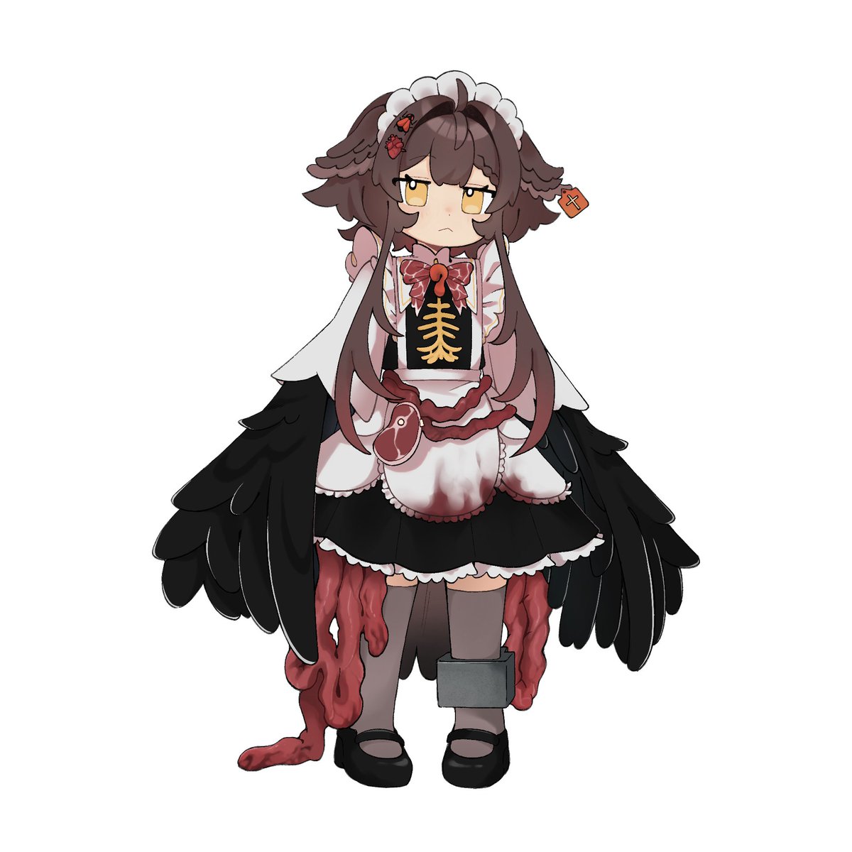 junstarias's tweet photo. thank you to everyone coming to my maid day debut on IRIAM! were you expecting a big boobied maid? heh, sorry to disappoint you~  

unfortunately, i still need to get my ref sheet finished, so for now you get the PNG and the cute profile pic i doodled! ദ്ദി◝ ⩊ ◜.ᐟ https://t.co/4zImis2wnH