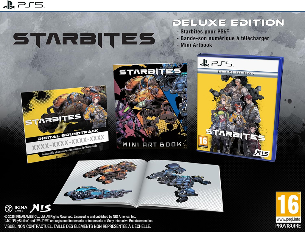 microidsdistri's tweet photo. Starbites Deluxe Edition arrive le 21 mai sur PS5 et Nintendo Switch !

RPG sci-fi coloré, combats au tour par tour solides, direction artistique magnifique… et surtout une édition physique.

Si tu collectionnes les RPG, celui-là est un must have. Qui a précommandé ? https://t.co/SDRlHnBY8v