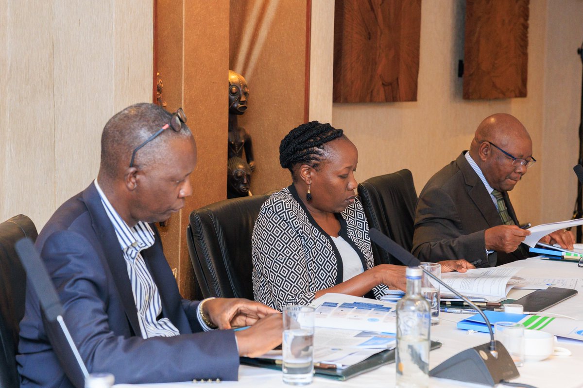 UECCC1's tweet photo. @UECCC1 Board of Directors headed by @rggoobi
presented the Company's Audited Financial Statements for the Year 2024/2025 to the Members @mofpedU @MEMD_Uganda and @PSF_Uganda at the 12th Annual General Meeting held on 08/05/26. https://t.co/tsLxm82pyx