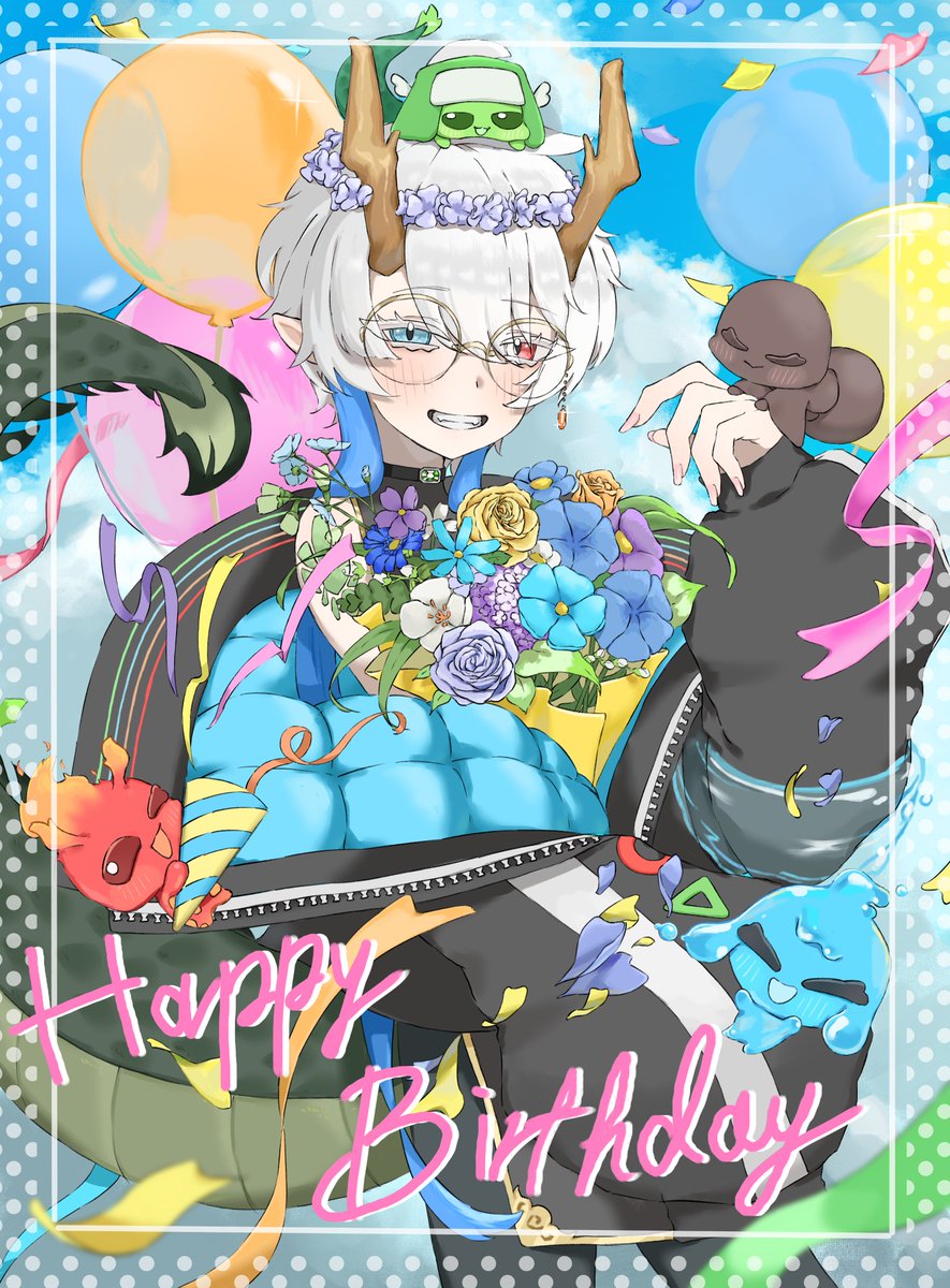 happybirthday!! /// 誕生日イラストをBlackちょこ様(#Black_choco325