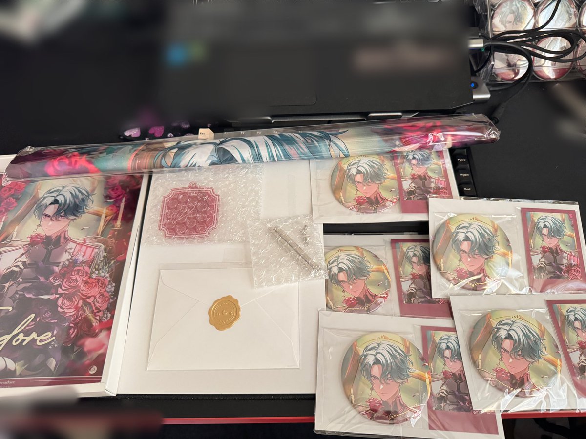 jamiedesuyo's tweet photo. a quicksnap of what arrived today ✨
he was scheduled to arrive last friday but i guess it got delayed because of the terrible traffic jam around my area 😅

will steal some time this weekend to take a proper photo of the bday goods and the collab goods that arrived last month 😔 https://t.co/9ky8iJtywW