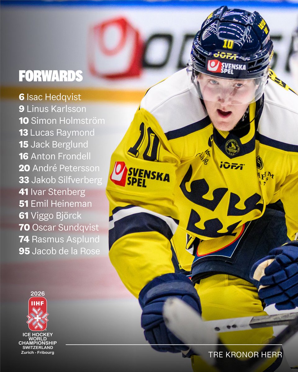 Trekronorse's tweet photo. Här är VM-truppen 2026!
Förbundskapten Sam Hallam har presenterat 25 namn i en preliminär trupp.
Läs mer på https://t.co/06h9hJNVZj https://t.co/4Ir83uanEG