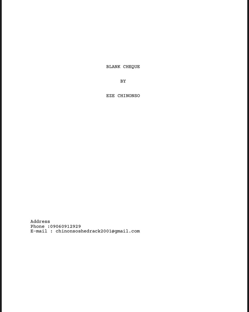 eze_crib's tweet photo. If you’re a producer or a filmmaker that wants to get into AMVCA or film festivals next year, I have got the script for you, a short film script 👌 https://t.co/2mFZnabi4S