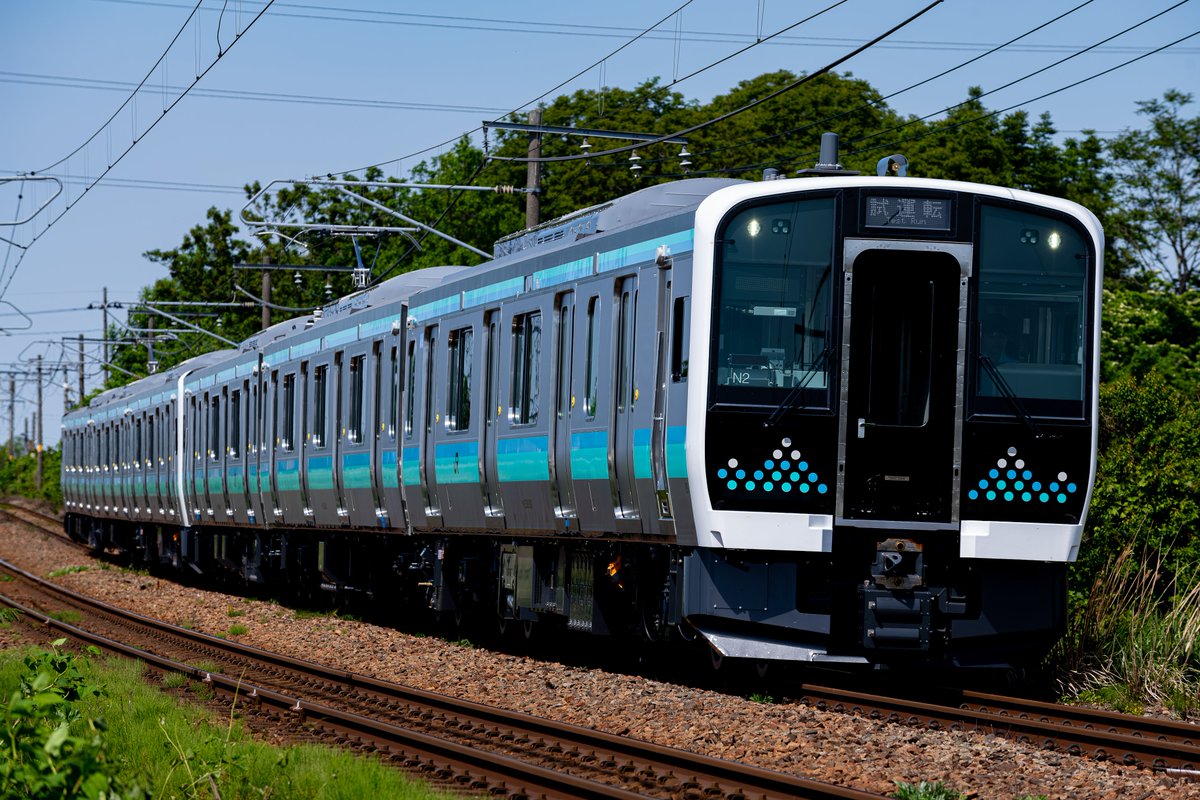 himakai9903's tweet photo. E131-200 登場。抜群のデザインセンスに感動 https://t.co/buyieBnqPY