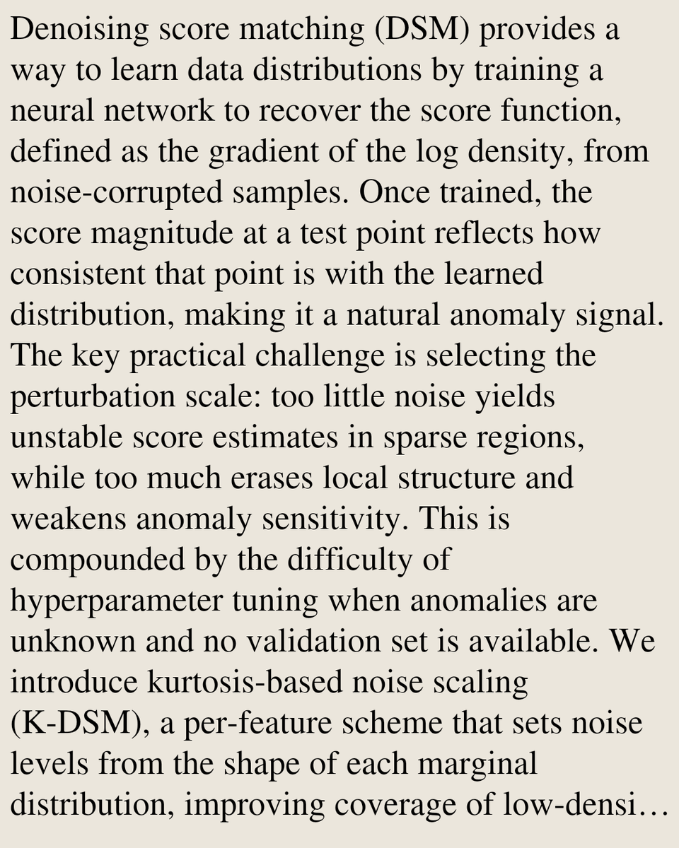 Kurtosis-Guided Denoising Score Matching for Tabular Anomaly Detection ...