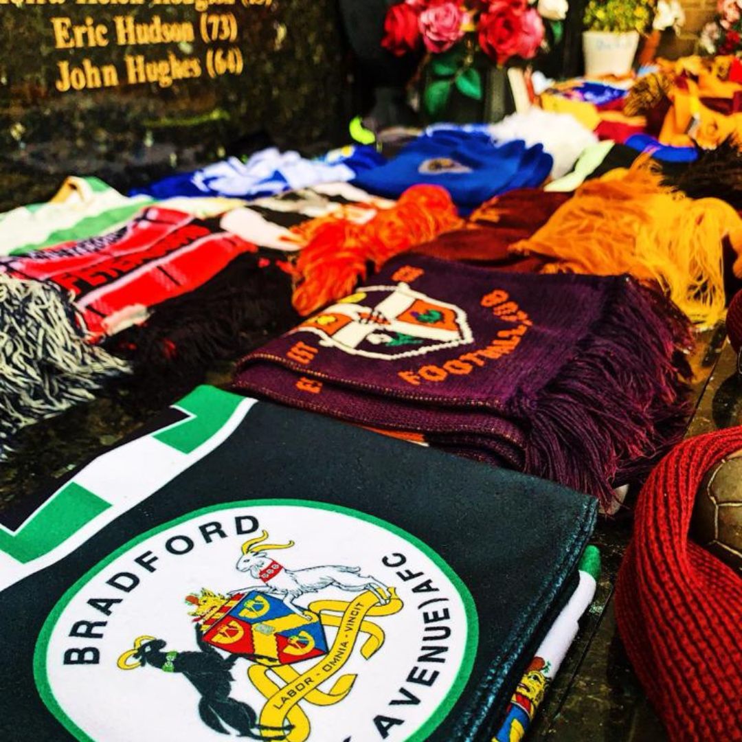 BPASportsFound's tweet photo. Today we join our neighbours in remembering the 56 fans who went to a match 41 years ago and never returned home.

Our thoughts remain with the families and everyone affected by the Valley Parade disaster. You are always in our hearts. 🎗️ https://t.co/0dHRLwdcRt