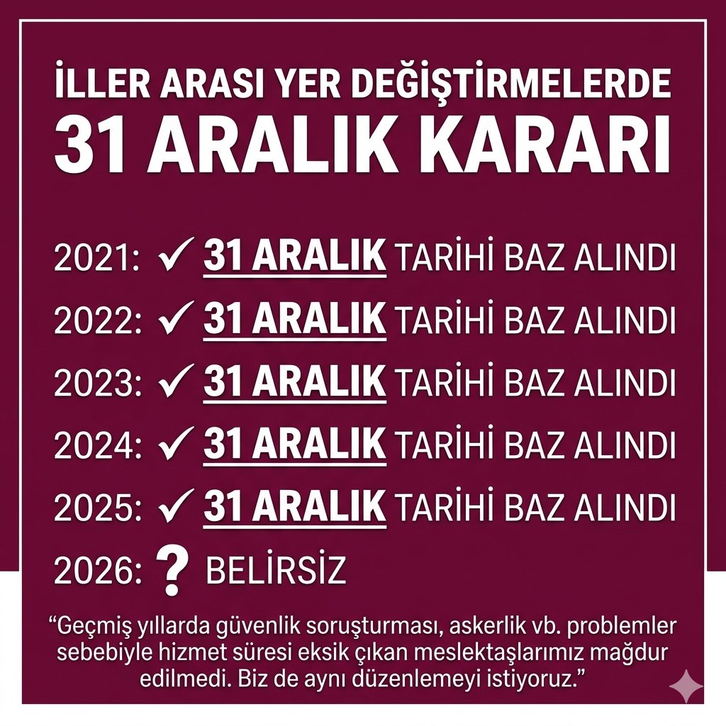 İl Dışı 31 Aralık Talebi tweet media