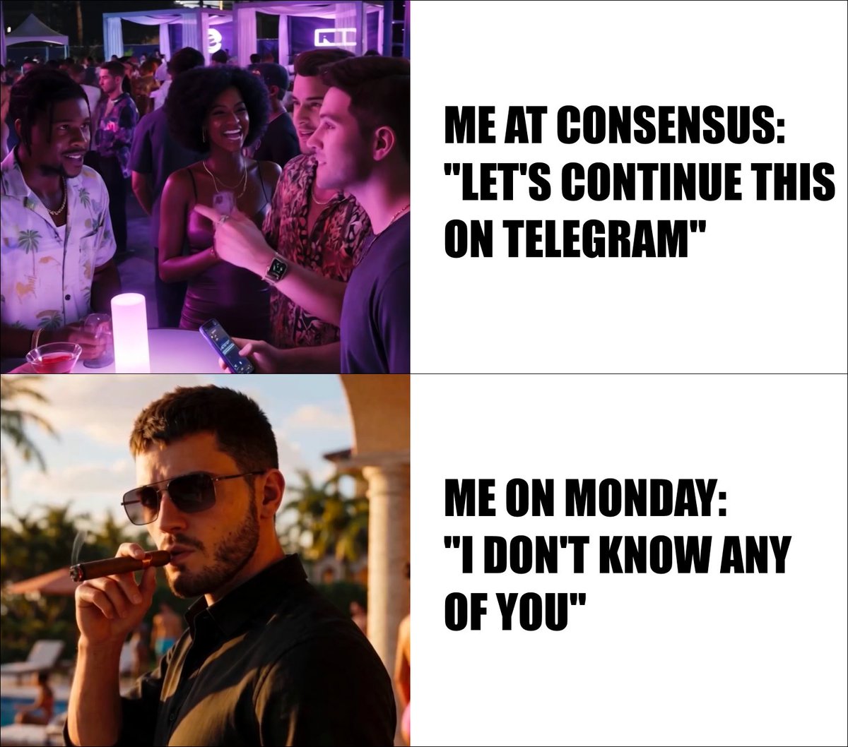 sideqst's tweet photo. the only way these conversations actually continue is at the next conference. https://t.co/XvYDHu54rP