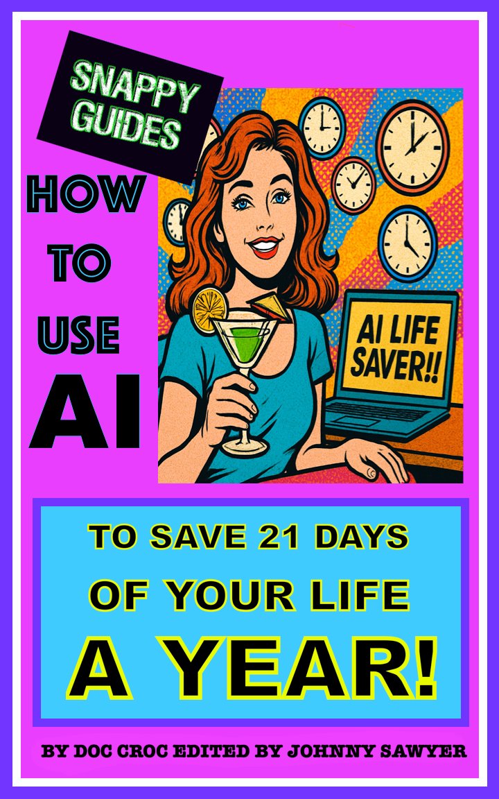 gurtiverse's tweet photo. "If life's too busy and you want more free time, you need to read this book today!"
HOW TO USE AI TO SAVE 21 DAYS OF YOUR LIFE A YEAR! BY DOC CROC
AVAILABLE NOW FROM AMAZON:
U.S Link:
https://t.co/yOsRM1PB7v
European Link:
https://t.co/J5lScxNtBt
#bookstagram #SaveTime #AI https://t.co/2emaUX2vYh