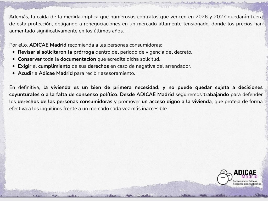 ADICAEMadrid's tweet photo. ¿Qué ocurre realmente con las prórrogas de los alquileres en España?

En este artículo abordamos cómo la falta de claridad normativa afecta al equilibrio entre propietarios e inquilinos,

¡Léelo! https://t.co/XqmgVMgNwV