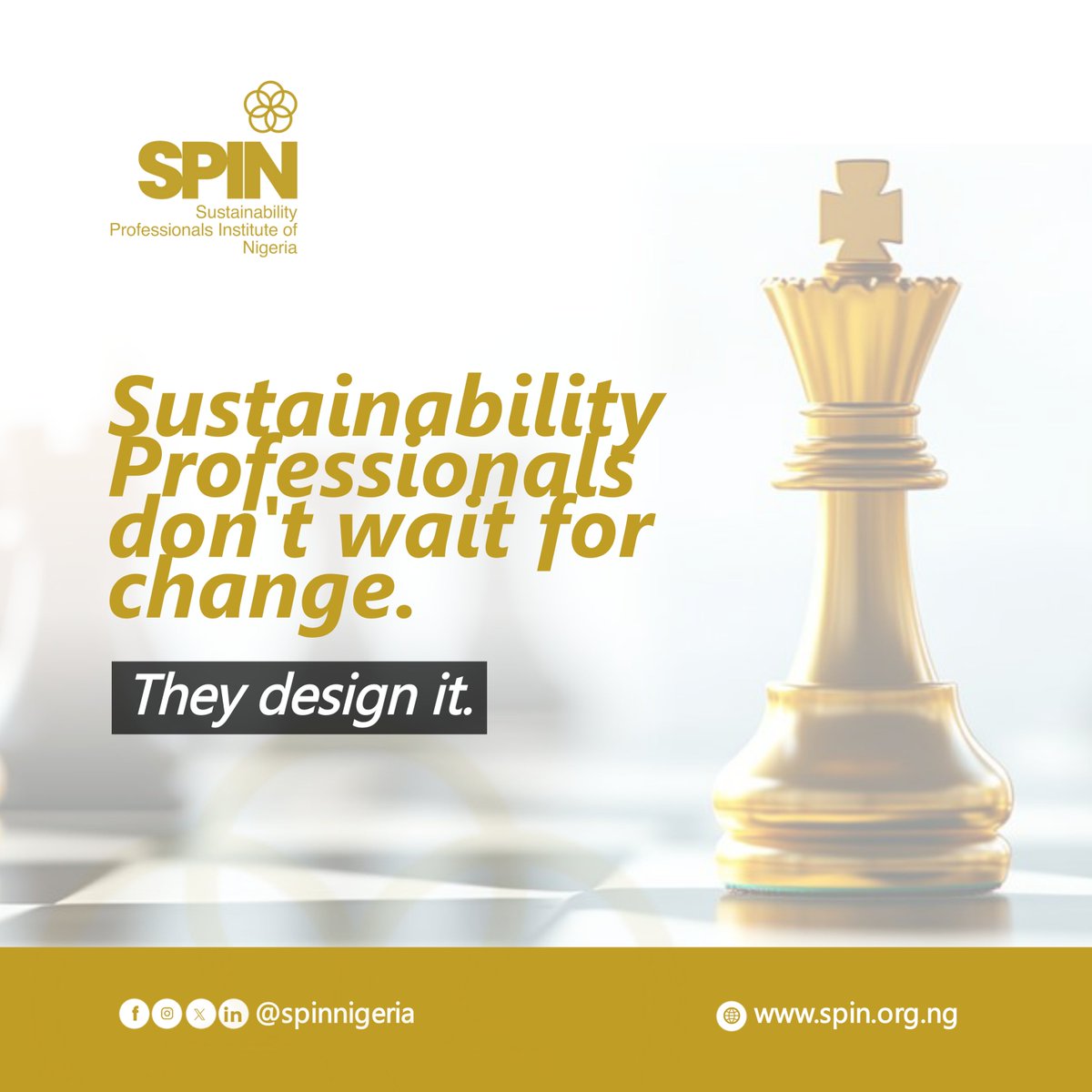 spinigeria's tweet photo. Change is driven by professionals willing to lead with responsibility, strategy, and long-term vision.

At SPIN, we are building a community of #sustainabilityprofessionals equipped to drive real impact across industries and society.

Join us today: https://t.co/1vH8u3zCT8 https://t.co/Oao8cqZeEU