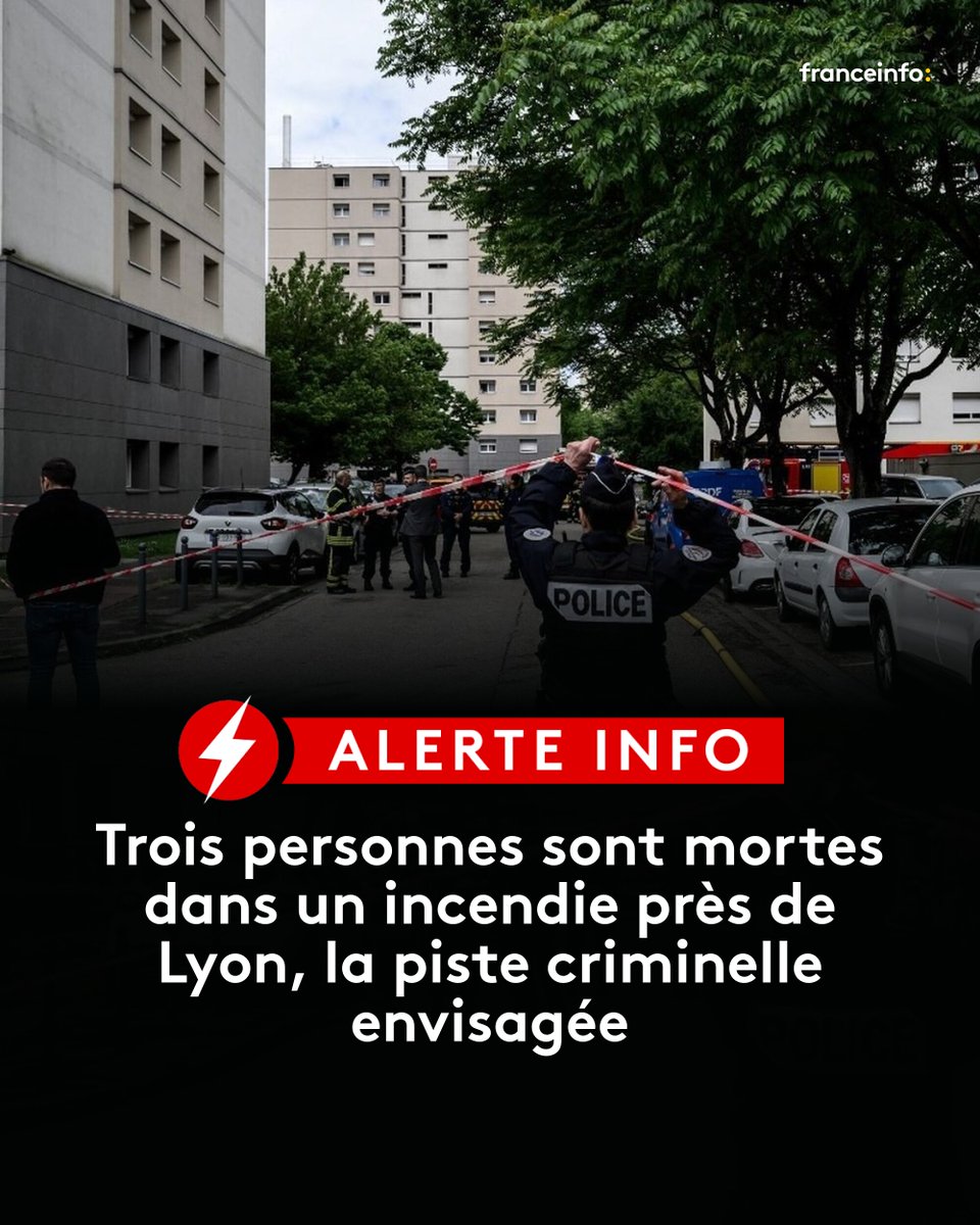 ⚡ ALERTE INFO :

L'incendie s'est rapidement déclaré dans un immeuble de sept étages à Décines-Charpieu lundi matin. Trois personnes sont mortes, une cinquantaine de résidents ont été évacués.

➡️ l.franceinfo.fr/QYv
