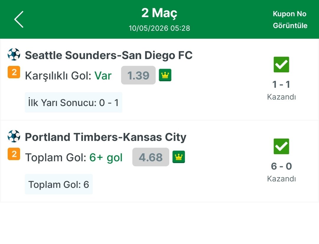 1__0_2's tweet photo. Reyting yazdı biz aldık :)
Los Angeles - Houston IY 1-2 ✅️
NER - Philadelphia IY/MS 2/1 ✅️
Gariban ikilisi KG / TG +6 ✅️
https://t.co/QRNSRZDO4h #Reyting #iddaa #skor #htft #usa #soccer https://t.co/lcUPjwENA2