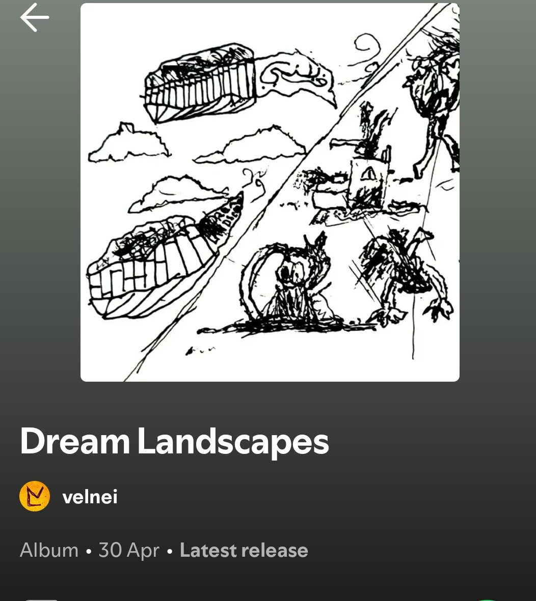 velneiveller's tweet photo. since the spotify page shows the original release date for Dream Landscapes (which is April 31st/30th) and not the actual release date (May 3rd/4th), i guess we'll call April 31/30 "Dream Eve" and May 3/4 the actual anniversary https://t.co/8k5PTWYafA