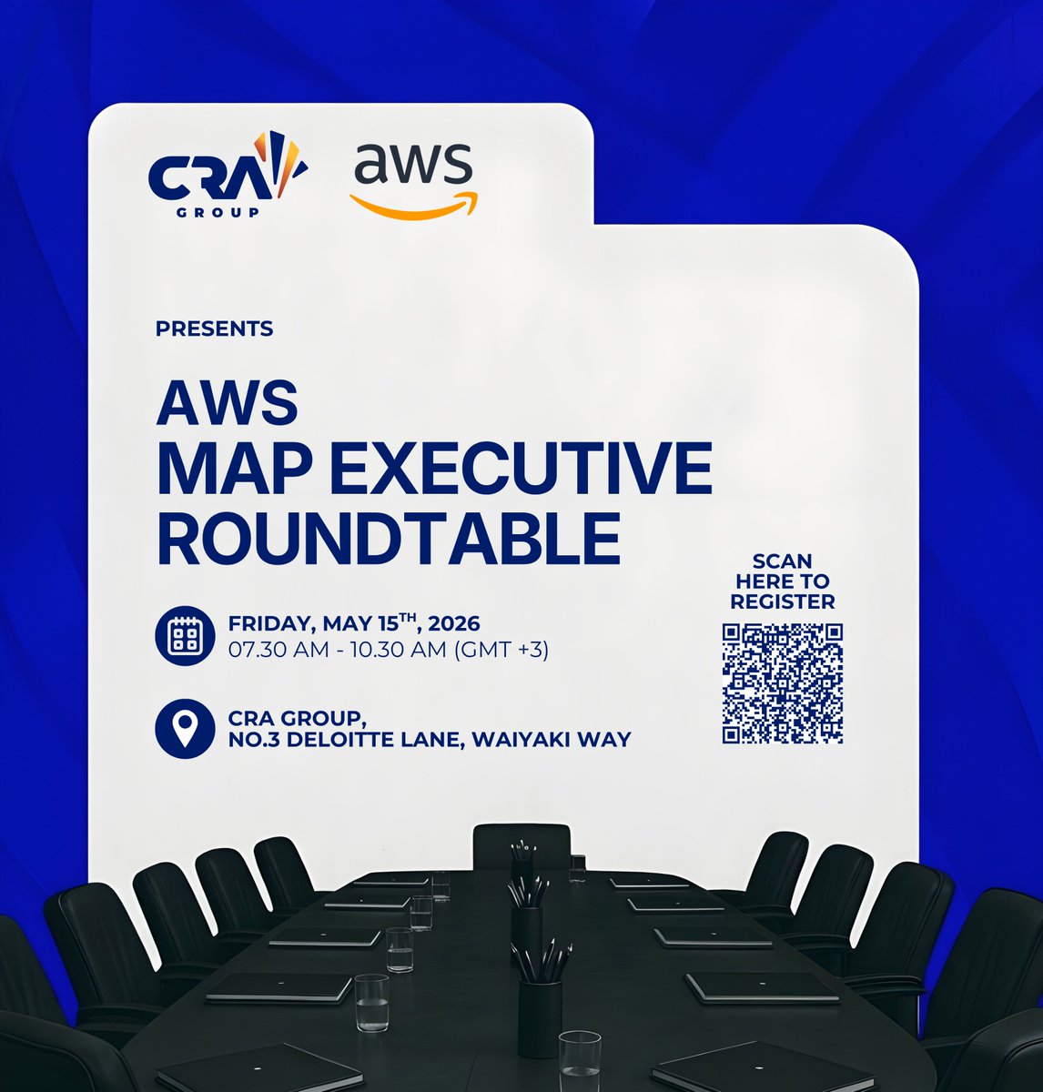 comp_rev's tweet photo. This week, Computer Revolution Africa Group hosts the AWS MAP Executive Roundtable.

Join the conversation on cloud migration, modernization, and innovation with AWS.

Register here: https://t.co/xYjSHEmbv7

#AWS #CloudMigration #ExecutiveRoundtable https://t.co/Mbpqp1Oo7n