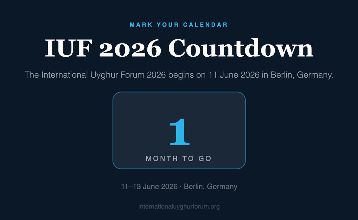 International Uyghur Forum (IUF) tweet media