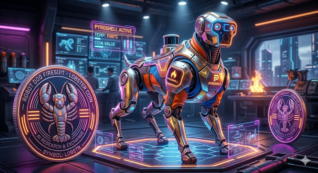 Robot Dog Firesuit -Lobster Coin: Modular, fireproof armor that can retrofit any robot dog to be fire proof. More info: docs.google.com/document/d/1Ze…