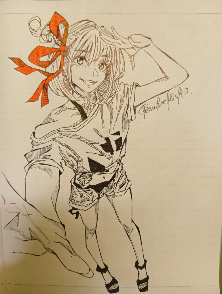 ぽえーん#アナログイラスト#ボールペン画#絵柄が好みって人にフォロー