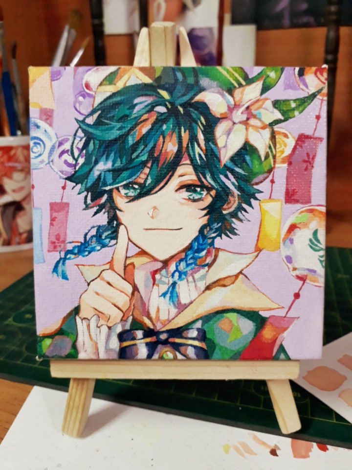 HuaYuan218's tweet photo. Venti 💚
#fanart #drawing #postercolor #venti #illustrationㅤ #genshin #Genshinart #artshare #artmoots https://t.co/Gy6V5w0jn8