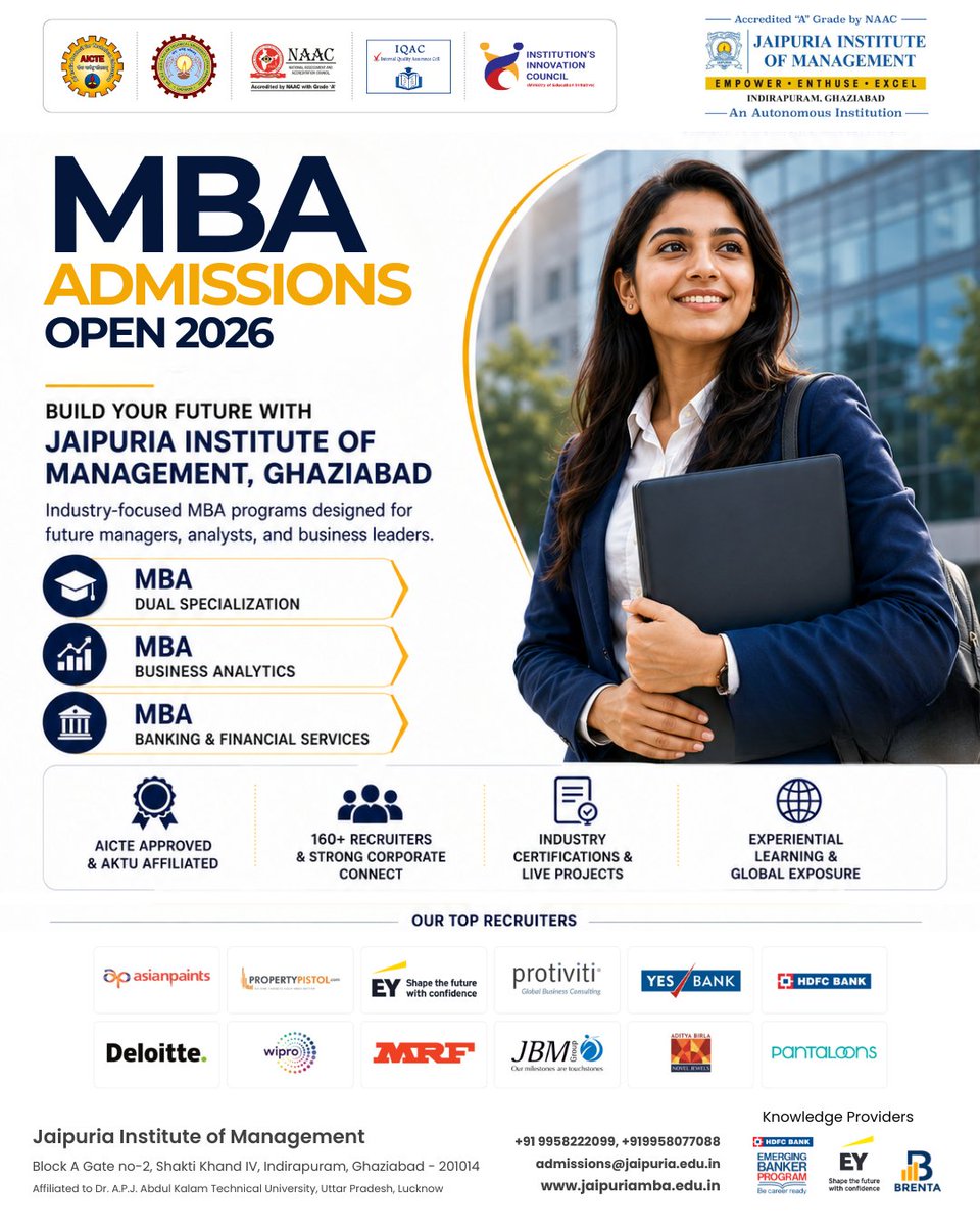 Jaipuria Institute - MBA | Best BSchool Delhi NCR tweet media