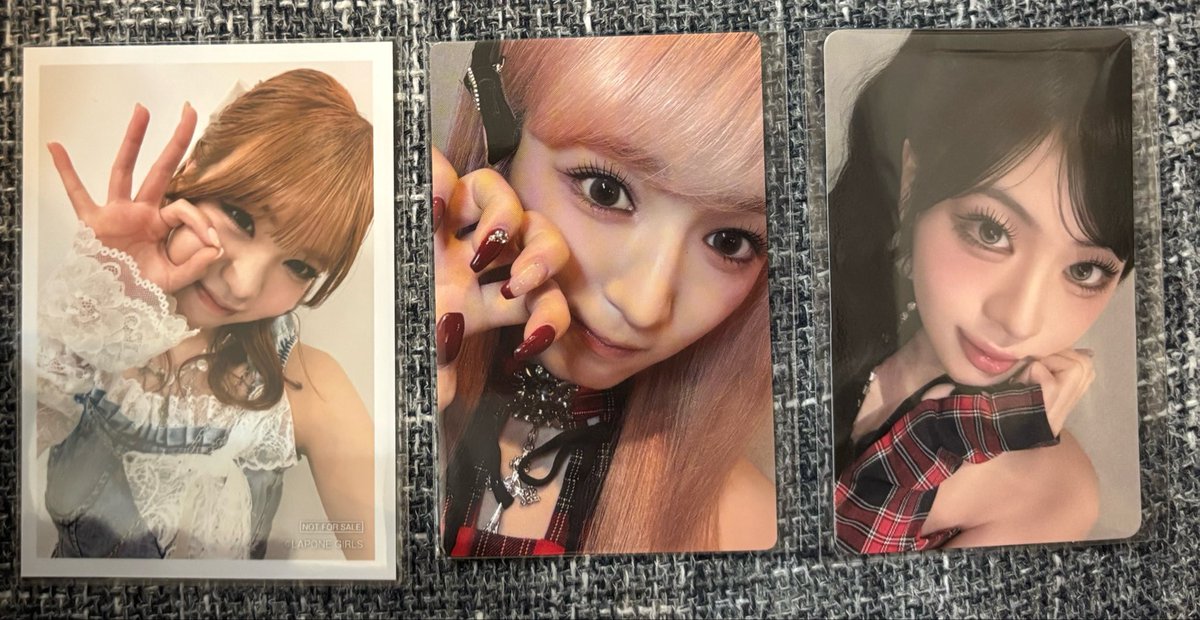 orihara1018's tweet photo. #ME_I交換
#ME_I_交換
#ME_I買取
#ME_I

ME:I KCON トレカ CD購入特典 生写真 交換

譲☞すず(7000現地)、璃杏(W会員)
        鼓(CD)

求☞全て桃奈or買取(金額ご提示ください)

💘郵送希望
💘鼓は桃奈と交換のみ

お気軽にお声掛けください🙇🏻‍♂️ https://t.co/uNxjXsZuNj