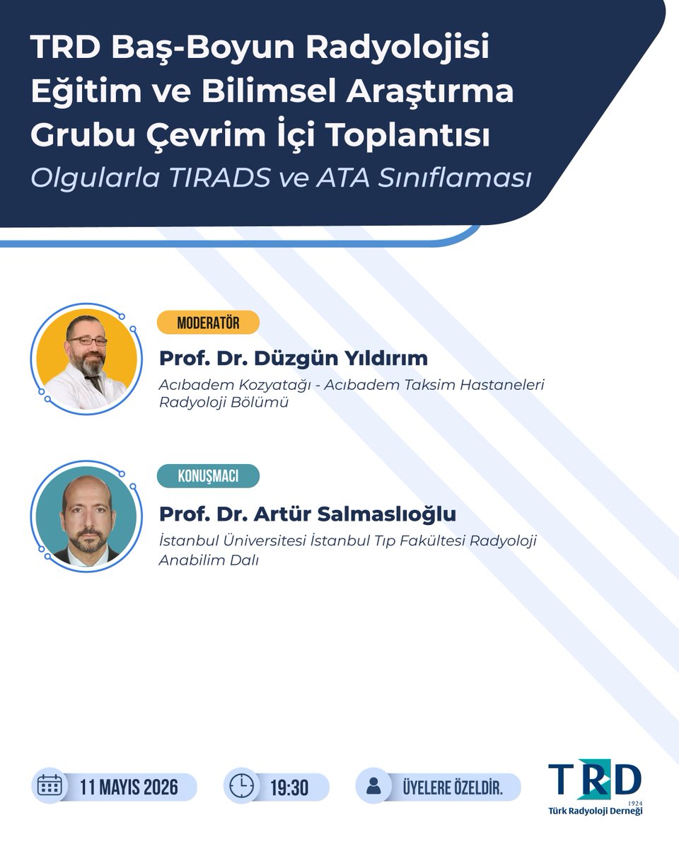Türk Radyoloji Derneği tweet media